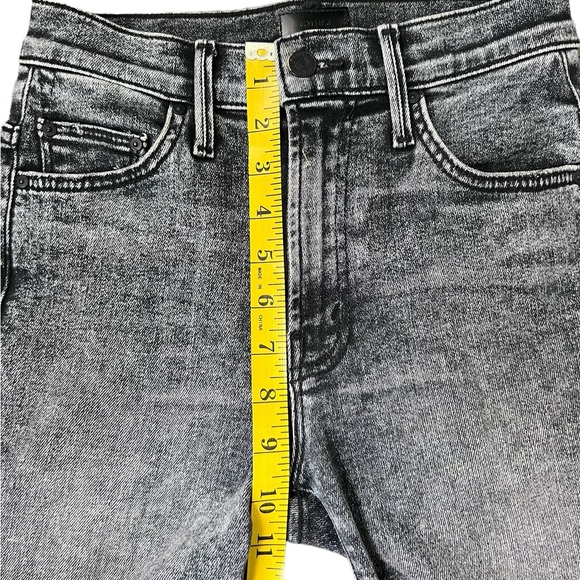 MOTHER Denim The Insider Crop Step Fray Jeans Wash Train Stops Size 24 - Picture 15 of 16